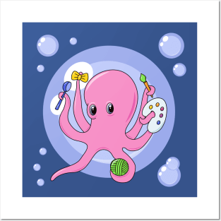 Multi-armed octopus Posters and Art